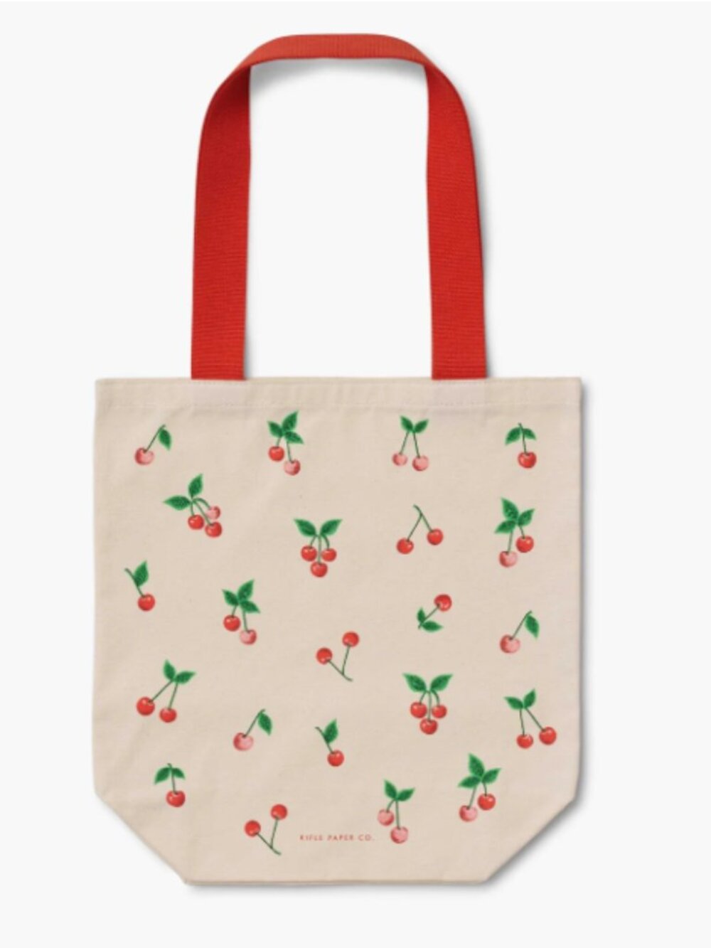 Rifle Paper Co Canvas Tote Bag in Cherries